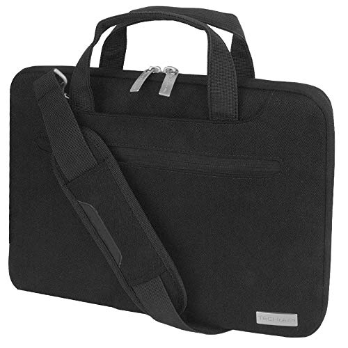 TECHGEAR Funda para 11" - 12.3" computadoras portátiles - Bolsa portátil Multifuncional para computadora portátil con Correa Ajustable para el Hombro, Correa de Equipaje y manijas supresibles TECHGEAR Funda para 11" - 12.3" computadoras portátiles - Bolsa portátil Multifuncional para computadora portátil con Correa Ajustable para el Hombro, Correa de Equipaje y manijas supresibles