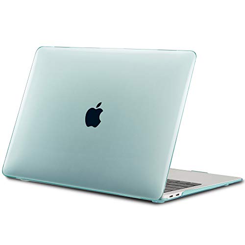 TECOOL Funda para MacBook Air 13 Pulgadas 2018 2019 2020, Slim Cubierta de Plástico Dura Case Carcasa para Nuevo MacBook Air 13" con Retina Pantalla y Touch ID (Modelo: A1932/A2179) - Cristal Verde