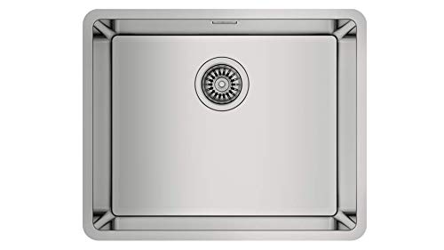 Teka 115000005 Fregadero de Cocina de Acero Inoxidable con un Cuenco Individual BE Linea RS15 50.40 31⁄2 W/OVF SP-115000005, gris Teka 115000005 Fregadero de Cocina de Acero Inoxidable con un Cuenco Individual BE Linea RS15 50.40 31⁄2 W/OVF SP-115000005, gris