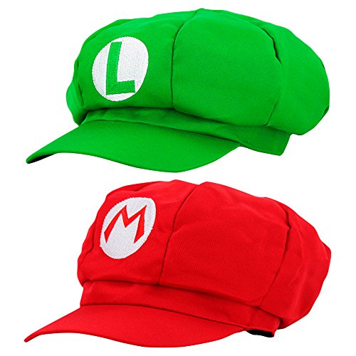 thematys® Super Mario Gorra Luigi - Disfraz de Adulto y Niños Carnaval y Cosplay - Classic Cappy Cap