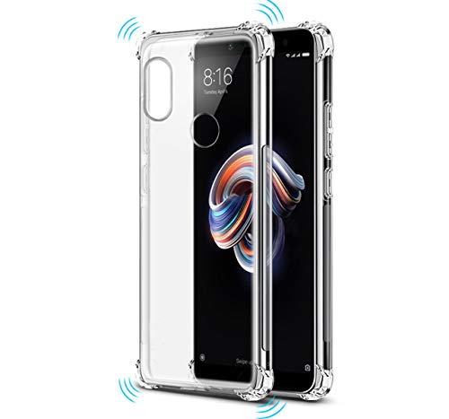 Tumundosmartphone Funda Gel TPU Anti-Shock Transparente para XIAOMI REDMI Note 5 / Note 5 Pro