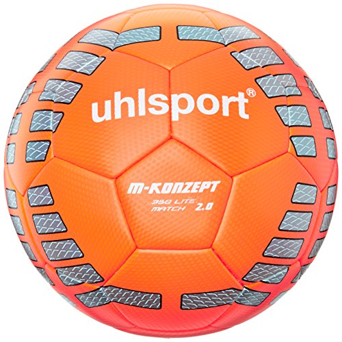 uhlsport Fußball M-Konzept Lite 350 Match 2.0 - Balón de fútbol Sala, Color Rojo, Talla 5