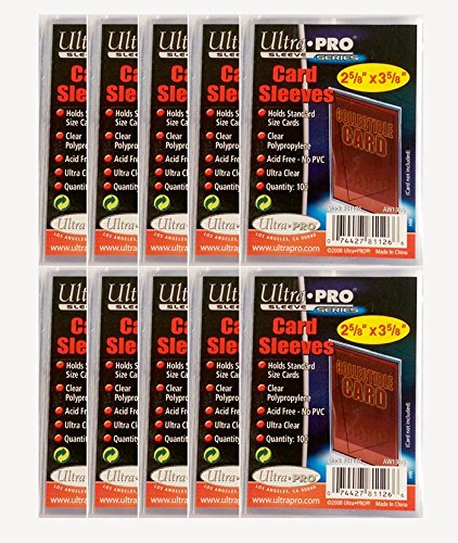 Ultra Pro - 1000 Soft Sleeves - 10 Packs Ultra Pro - 1000 Soft Sleeves - 10 Packs