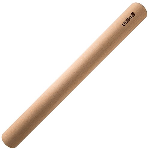 Uulki Rodillo de amasar de cocina en Madera de haya Ecológico - Artesanía tradicional de Europa 4,5 cm diámetro (45 cm) Uulki Rodillo de amasar de cocina en Madera de haya Ecológico - Artesanía tradicional de Europa 4,5 cm diámetro (45 cm)