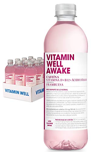 VITAMIN WELL AWAKE 12 x 500ml Una alternativa moderna, más sana y refrescante que los refrescos y zumos azucarados