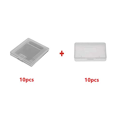 WiCareYo 10 unids caso de protección de cartucho de juego blanco claro para Gameboy Color GBC & 10 unids juego de protección de tapa transparente cubierta de polvo para Gameboy Advance GBA WiCareYo 10 unids caso de protección de cartucho de juego blanco claro para Gameboy Color GBC & 10 unids juego de protección de tapa transparente cubierta de polvo para Gameboy Advance GBA
