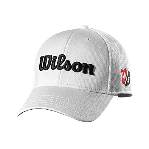 Wilson Staff Tour Mesh Cap Gorra de Golf, para Hombre, ala Curva, tamaño Ajustable, Blanco, OSFA Wilson Staff Tour Mesh Cap Gorra de Golf, para Hombre, ala Curva, tamaño Ajustable, Blanco, OSFA