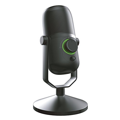 Woxter Mic Studio 100 Pro - Micrófono de condensación (Cardioide y Omni-direccional) con trípode Ajustable y tecnología Vertigain®, Negro …