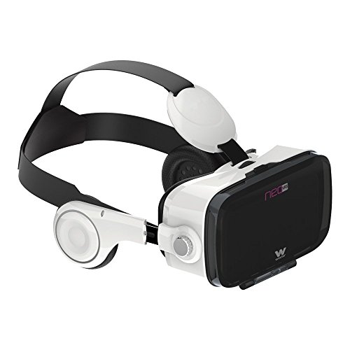 Woxter Neo VR5 - Gafas de Realidad Virtual 3D para Smartphone con Auriculares incorporados, Color Blanco