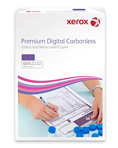 Xerox NCR 003R99105 - Papel autocopiativo para impresoras láser y fotocopiadoras (500 hojas, 2 capas, libre de carbono), color blanco y amarillo Xerox NCR 003R99105 - Papel autocopiativo para impresoras láser y fotocopiadoras (500 hojas, 2 capas, libre de carbono), color blanco y amarillo