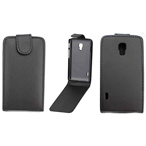 Zhangl Fundas de Cuero para teléfonos móviles For LG Optimus L7 II / P710 Funda de Cuero con Hebilla magnética de Tapa Vertical Fundas de Cuero (Color : Black)
