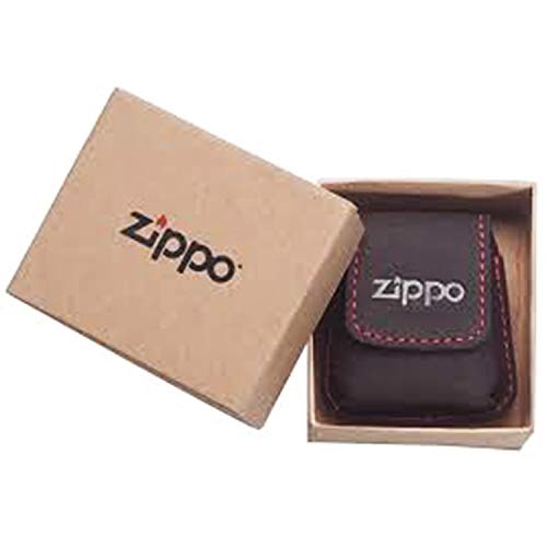 Zippo Loop - Funda para mechero (Compatible con Todos los encendedores a Prueba de Viento Zippo, Bolsa de Transporte para mechero de cinturón, Accesorios para mechero Zippo, Color Moca)