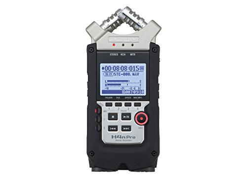 Zoom H4N PRO - Dictáfono, Tarjeta flash, 68 h, MP3, WAV, LCD, 128 x 64 Pixeles, USB, Níquel-metal hidruro (NiMH), Negro/Plata