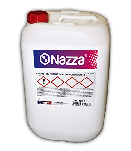 Barniz de Resina Satinado para Suelos de Hormigón AL AGUA | Protege el Suelo Penetrando en el Poro del Hormigón o Piedra | Realza la Textura y Revive el Color Original del Pavimento | 25 Litros Barniz de Resina Satinado para Suelos de Hormigón AL AGUA | Protege el Suelo Penetrando en el Poro del Hormigón o Piedra | Realza la Textura y Revive el Color Original del Pavimento | 25 Litros