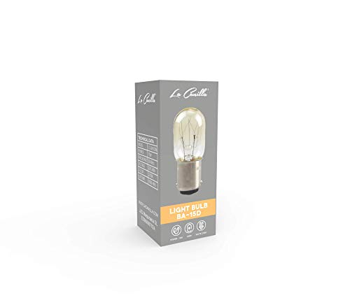 La Canilla ® - Bombilla Máquina de Coser Alfa, Singer, Sigma Lámpara Incandescente Bayoneta Ba15D 15W 220V La Canilla ® - Bombilla Máquina de Coser Alfa, Singer, Sigma Lámpara Incandescente Bayoneta Ba15D 15W 220V