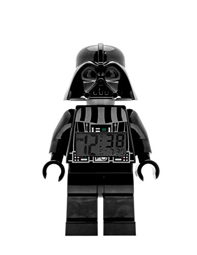 LEGO Despertador con luz Infantil con figurita de Darth Vader Star Wars 9002113, Negro LEGO Despertador con luz Infantil con figurita de Darth Vader Star Wars 9002113, Negro