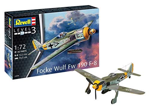 Revell- Focke Wulf FW190 F-8 Maqueta Avión de Guerra, 10+ Años, Multicolor (03898)