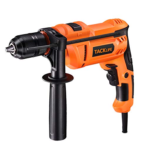 TACKLIFE Taladro de Impacto 900W CON 3000 RPM, Velocidad Variable, golpe y perforación con martillo, modo 2 en 1 para mampostería, acero, concreto - PID05A TACKLIFE Taladro de Impacto 900W CON 3000 RPM, Velocidad Variable, golpe y perforación con martillo, modo 2 en 1 para mampostería, acero, concreto - PID05A