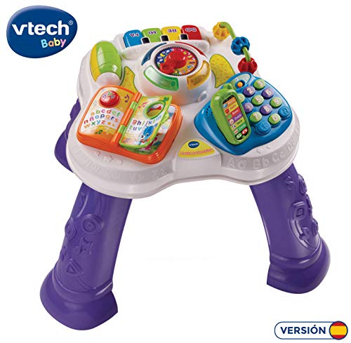 VTech Baby - Mesita parlanchina 2 en 1, mesa de actividades infantil con panel interactivo de actividades extraíble (80-148022) VTech Baby - Mesita parlanchina 2 en 1, mesa de actividades infantil con panel interactivo de actividades extraíble (80-148022)