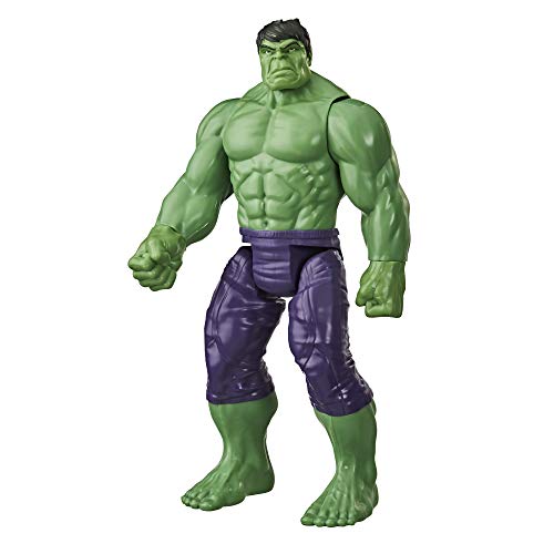 Avengers- Figura Titan Hero Deluxe Hulk, Color verde oliva (Hasbro E74755L0) Avengers- Figura Titan Hero Deluxe Hulk, Color verde oliva (Hasbro E74755L0)