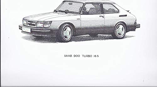 Classic Car Saab 900 Turbo Art - Póster