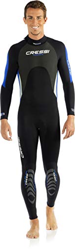 Cressi Morea.–.3.Mm Completa Para Hombre Traje, en Premium Alto Estiramiento Neopreno, Negro/Azul/Blanco Cressi Morea.–.3.Mm Completa Para Hombre Traje, en Premium Alto Estiramiento Neopreno, Negro/Azul/Blanco