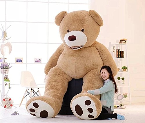 DIS Oso de peluche gigante, disponible en varios tamaños (250 cm/200 cm/130 cm/100 cm), marrón claro, 130 cm DIS Oso de peluche gigante, disponible en varios tamaños (250 cm/200 cm/130 cm/100 cm), marrón claro, 130 cm