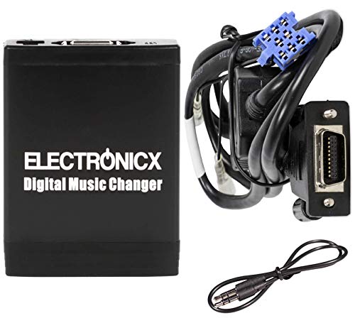 Electronicx Elec-M06-REN8 Adaptador de Musica Digital para Coche USB SD AUX Cambiador de CD Audio Radio mp3 Renault 8Pin