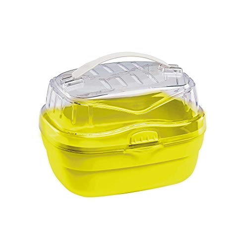 Ferplast Trasportín para hámsteres y otros pequeños roedores ALADINO SMALL Jaula de viaje para roedores y hámsteres, Rejillas de ventilación, Cómoda asa, Cierre seguro, 20 x 16 x h 13,5 cm Verde Ferplast Trasportín para hámsteres y otros pequeños roedores ALADINO SMALL Jaula de viaje para roedores y hámsteres, Rejillas de ventilación, Cómoda asa, Cierre seguro, 20 x 16 x h 13,5 cm Verde