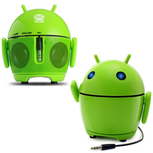 GOgroove PalBot - Altavoz Portátil Muñeco Android Recargable - Compatible con Apple iPhone 6 , Plus , 5s / Sansung Galaxy S6 , S5 / Motorola Nuevo Moto G / Google Nexus 5 / BQ Aquaris E5
