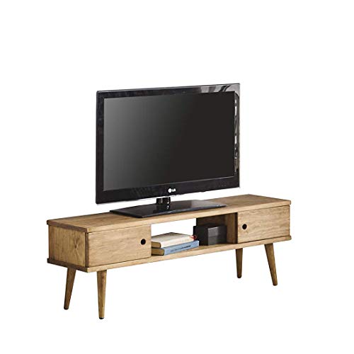 Hogar24-Mesa televisión, Mueble TV salón diseño Vintage, 2 Puertas y Estante, Madera Maciza Natural, fabricación Artesanal. 110 cm x 40 cm x 30 cm Hogar24-Mesa televisión, Mueble TV salón diseño Vintage, 2 Puertas y Estante, Madera Maciza Natural, fabricación Artesanal. 110 cm x 40 cm x 30 cm
