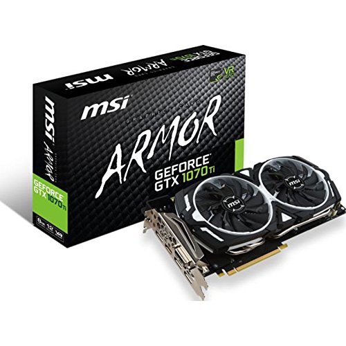 MSI GeForce GTX 1070 Ti ARMOR 8G - Tarjeta Gráfica ARMOR