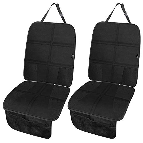 Rovtop Protector de Asiento de Coche Antideslizante con Organizador Bolsillos Tamaño Universal para los Asientos de Coche de Bebé y Niño de Alta Resistencia (negro) (2 Pcs negro) Rovtop Protector de Asiento de Coche Antideslizante con Organizador Bolsillos Tamaño Universal para los Asientos de Coche de Bebé y Niño de Alta Resistencia (negro) (2 Pcs negro)