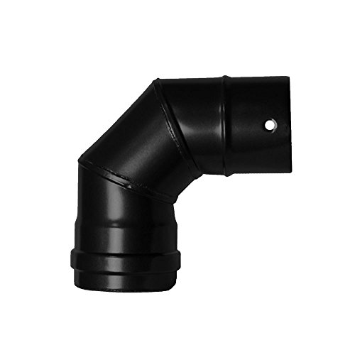 WOLFPACK LINEA PROFESIONAL 22013110 Codo Estufa Pellet Vitrificado Ø80 mm 90° WOLFPACK LINEA PROFESIONAL 22013110 Codo Estufa Pellet Vitrificado Ø80 mm 90°