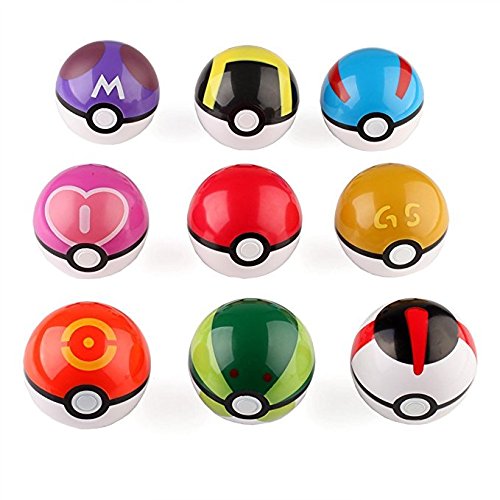 XINKUAN9 PC Pokemon Pikachu Pokeball Master Ball Cosplay Super Ball Poke Pokeball