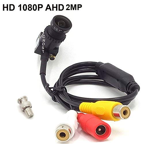 CNDST CCTV 1080P 2MP HD AHD Mini Spy Pinhole Security Camera para CCTV AHD 1080P Sistema de DVR, Mini cámara espía con cámara Starlight, Lente de 2.8 mm 140 Grados DC 12V 1A CNDST CCTV 1080P 2MP HD AHD Mini Spy Pinhole Security Camera para CCTV AHD 1080P Sistema de DVR, Mini cámara espía con cámara Starlight, Lente de 2.8 mm 140 Grados DC 12V 1A