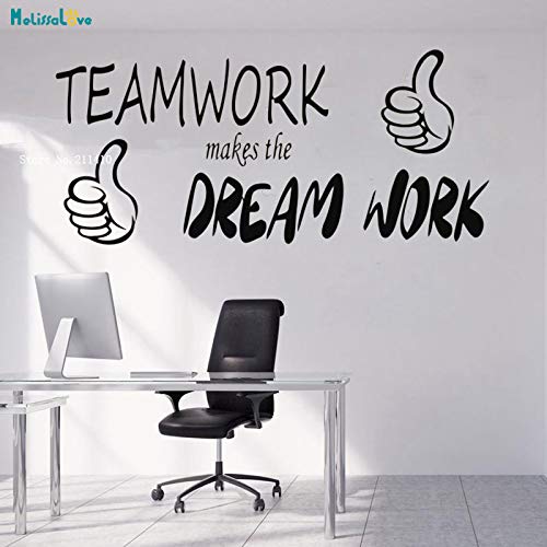El trabajo en equipo hace que el trabajo sea efectivoEtiqueta de la pared Vinilo de oficina para el hogar Decoración para el hogar Murales frescos Calcomanías extraíbles125x56 cm El trabajo en equipo hace que el trabajo sea efectivoEtiqueta de la pared Vinilo de oficina para el hogar Decoración para el hogar Murales frescos Calcomanías extraíbles125x56 cm