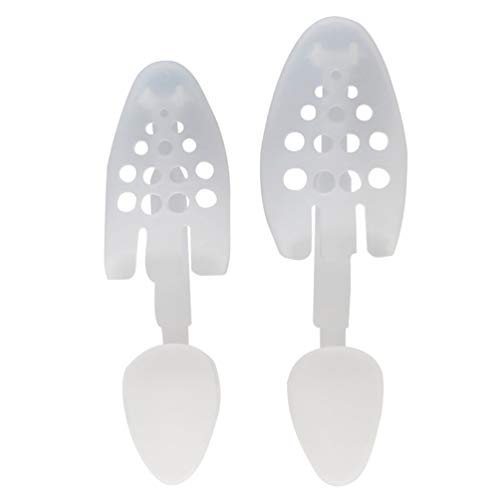 HEALLILY 2Pcs Zapatilla de Zapatos Ajustable Ampliador de Zapatos Expansor Zapato Desmontable en Forma de Árbol Soporte de Zapatos para El Hogar Tamaño 40-45 (Blanco)