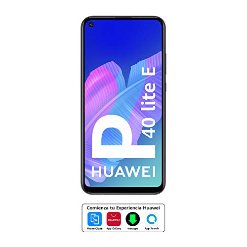HUAWEI P40 Lite E - Smartphone con pantalla FullView de 6,39" (Kirin 710, 4 GB + 64GB, Triple Cámara IA de 48MP, Batería de 4000 mAh), Color Negro