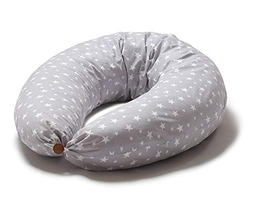 Niimo Cojin Lactancia Bebe y Almohada Embarazada Dormir XXL Multifuncion Funda Cojin 100% Algodon Desenfundable y Lavable Relleno de Poliester Multiusos Maternidad (Gris-Estrella Blanca) Niimo Cojin Lactancia Bebe y Almohada Embarazada Dormir XXL Multifuncion Funda Cojin 100% Algodon Desenfundable y Lavable Relleno de Poliester Multiusos Maternidad (Gris-Estrella Blanca)