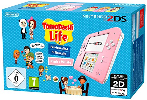 Nintendo 2Ds: Console Rosa/Bianco + Tomodachi Life [Bundle] [Importación Italiana]