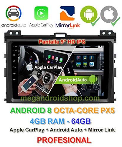 Radio 2din GPS, Android 10, Pantalla IPS, OctaCore PX5 64bits, 4GB DDR3 RAM, 64GB Apple Car Play Android Auto Toyota Land Cruiser KDJ 120 (+2002) y Toyota Prado (+2002) Radio 2din GPS, Android 10, Pantalla IPS, OctaCore PX5 64bits, 4GB DDR3 RAM, 64GB Apple Car Play Android Auto Toyota Land Cruiser KDJ 120 (+2002) y Toyota Prado (+2002)