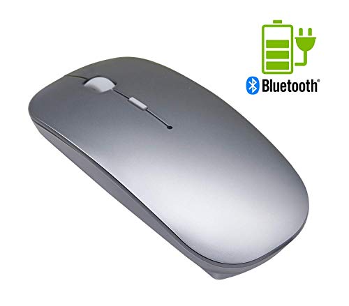 Ratón Bluetooth Recargable - Tsmine Ratón Inalámbrico con 3 Niveles de DPI Ajustable, Bluetooth Wireless Mouse Ratón Silencioso para Macbook pro, Ordenador, Computadora Portátil, Tableta Ratón Bluetooth Recargable - Tsmine Ratón Inalámbrico con 3 Niveles de DPI Ajustable, Bluetooth Wireless Mouse Ratón Silencioso para Macbook pro, Ordenador, Computadora Portátil, Tableta