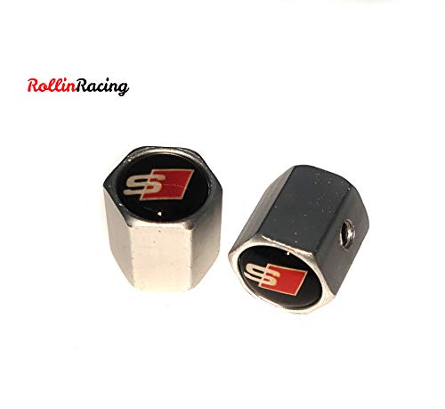 ROLLIN Tapones Valvula Coche antirrobo Compatible con Audi Todos los Modelos