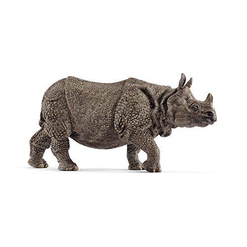 Schleich- Figura Rinoceronte Indio, 6,7 cm