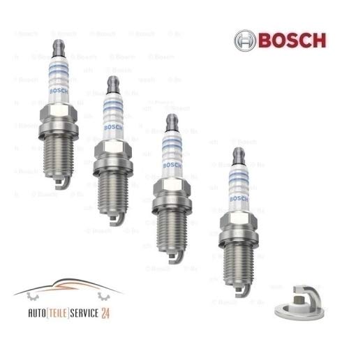 Bosch - FR7DC - 0 242 235 666 - Juego de 4 bujías originales
