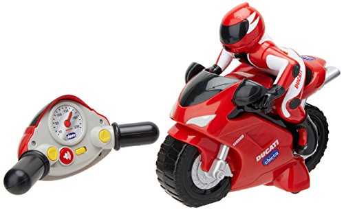 Chicco - Motocicleta radiocontrol Ducati 1198, con mando intuitivo y sonidos