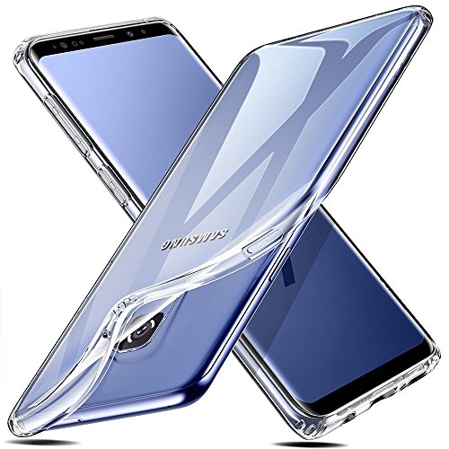 ESR Funda para Samsung S9, Funda Transparente Suave TPU Gel [Ultra Fina] [Protección a Bordes y Cámara] [Compatible con Carga Inalámbrica] Enjaca Samsung Galaxy S9 5.8"-Transparente