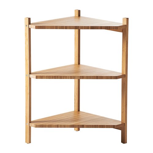 Ikea's Rågrund - Estantería esquinera para Fregadero (bambú)