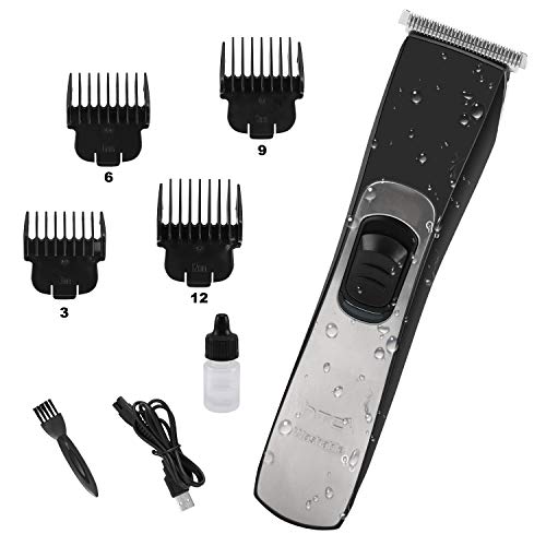 Máquina Cortar Pelo Profesional Cortapelos Hombre Recortadora Barba y Cortadora de Pelo con 4 Peines Guía (IPX7 Impermeable & USB Carga Rápida)